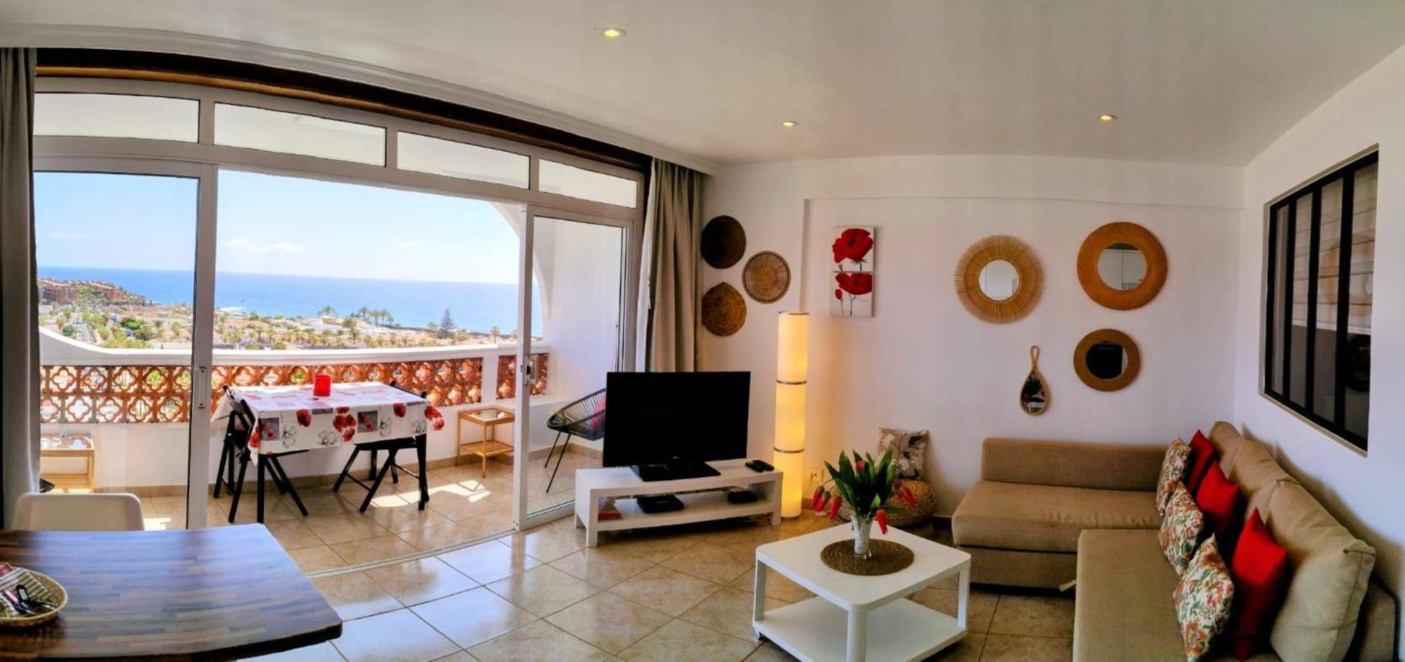 Palm-Mar Appartement Celeste 250M De L'Ocean Vue Mer Panoramique エクステリア 写真